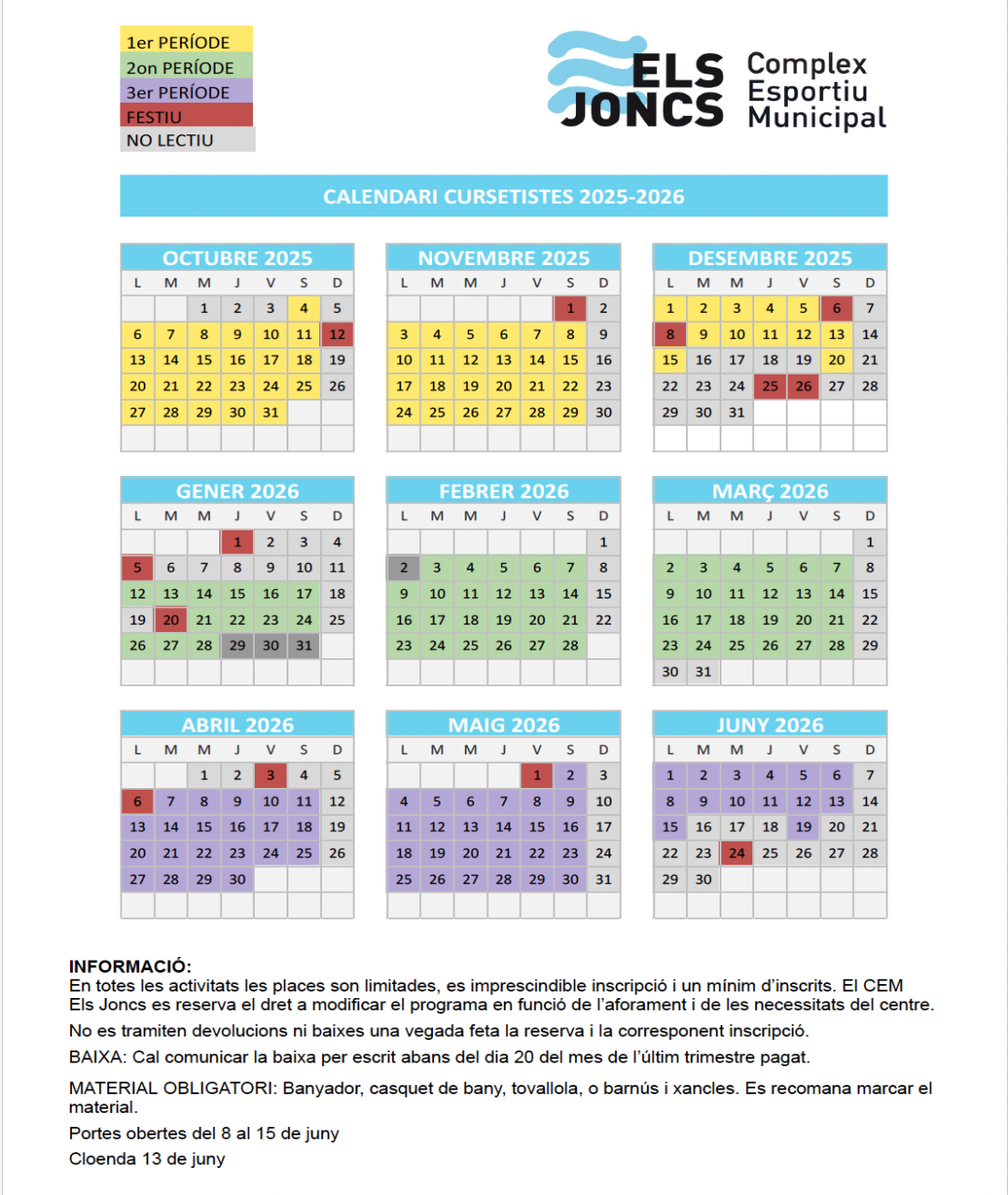 CALENDARI CURSETISTA